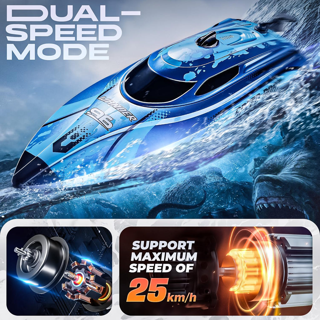 BEZGAR RC Boat TX126-12 Inch Remote Control Boat for Lakes and Pools