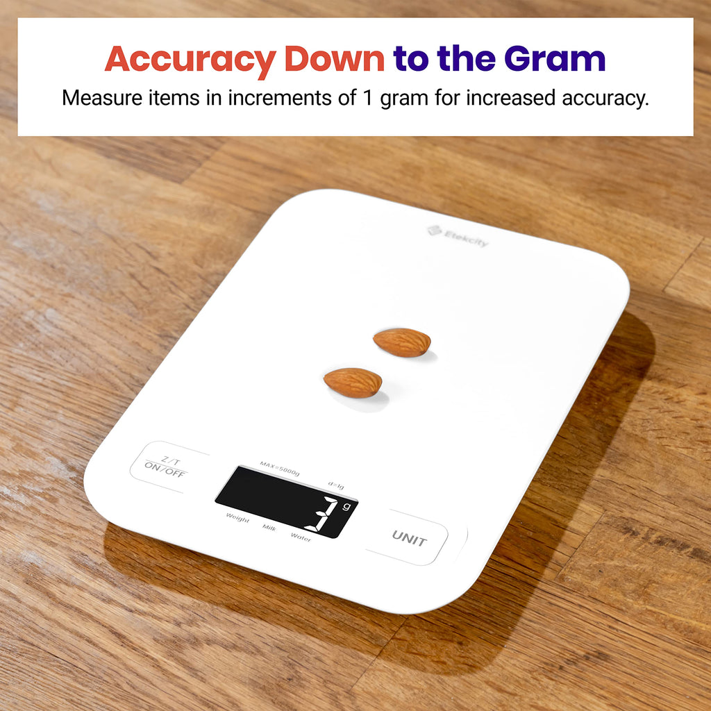 Etekcity Food Kitchen Scale, Digital Grams and Ounces, 11lb