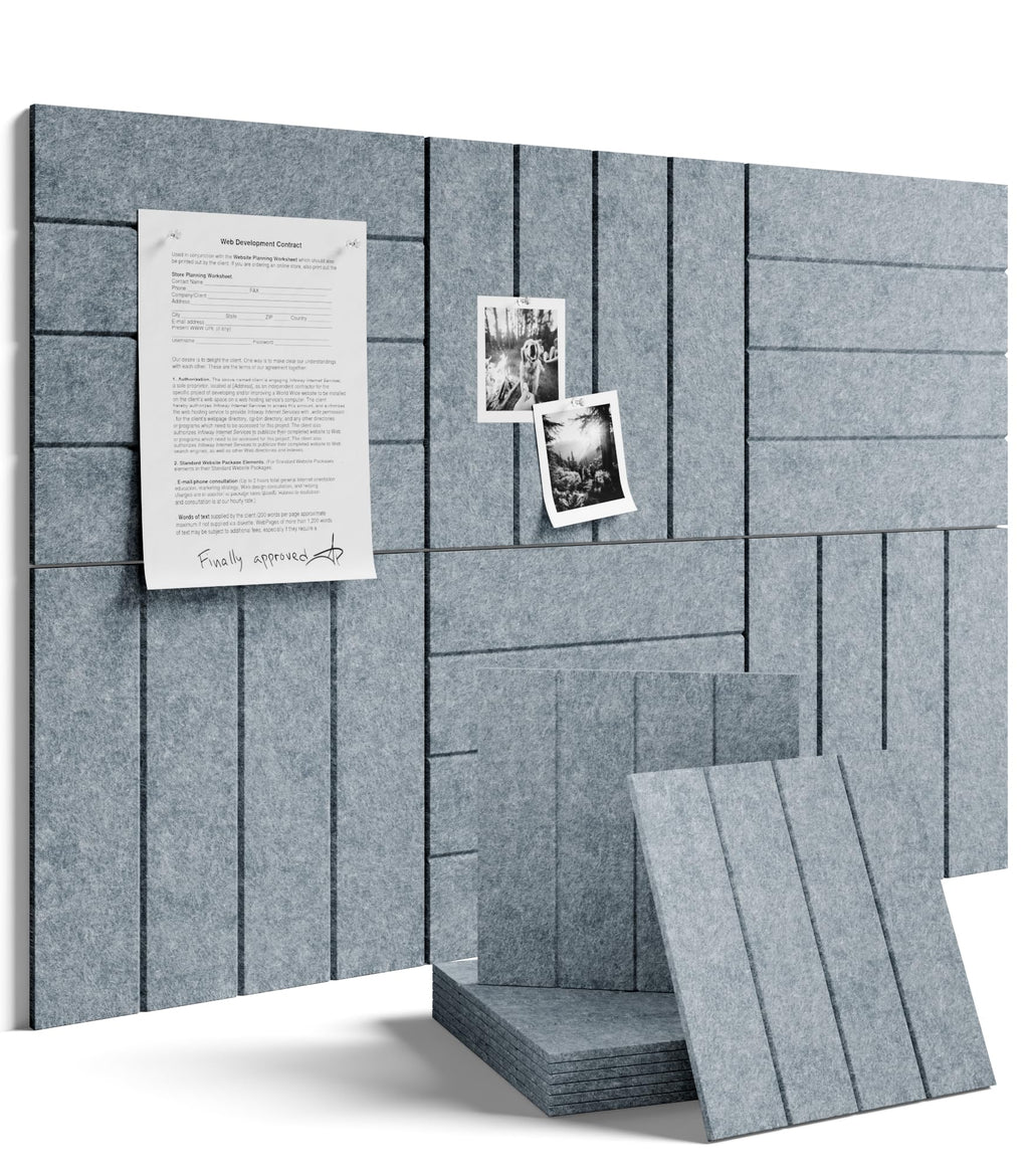 Fluxynara 48" x 36" Large Felt Bulletin Board, Oatmeal