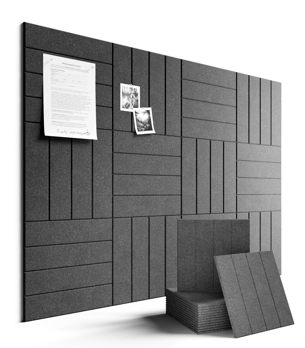 Fluxynara 48" x 36" Large Felt Bulletin Board, Oatmeal