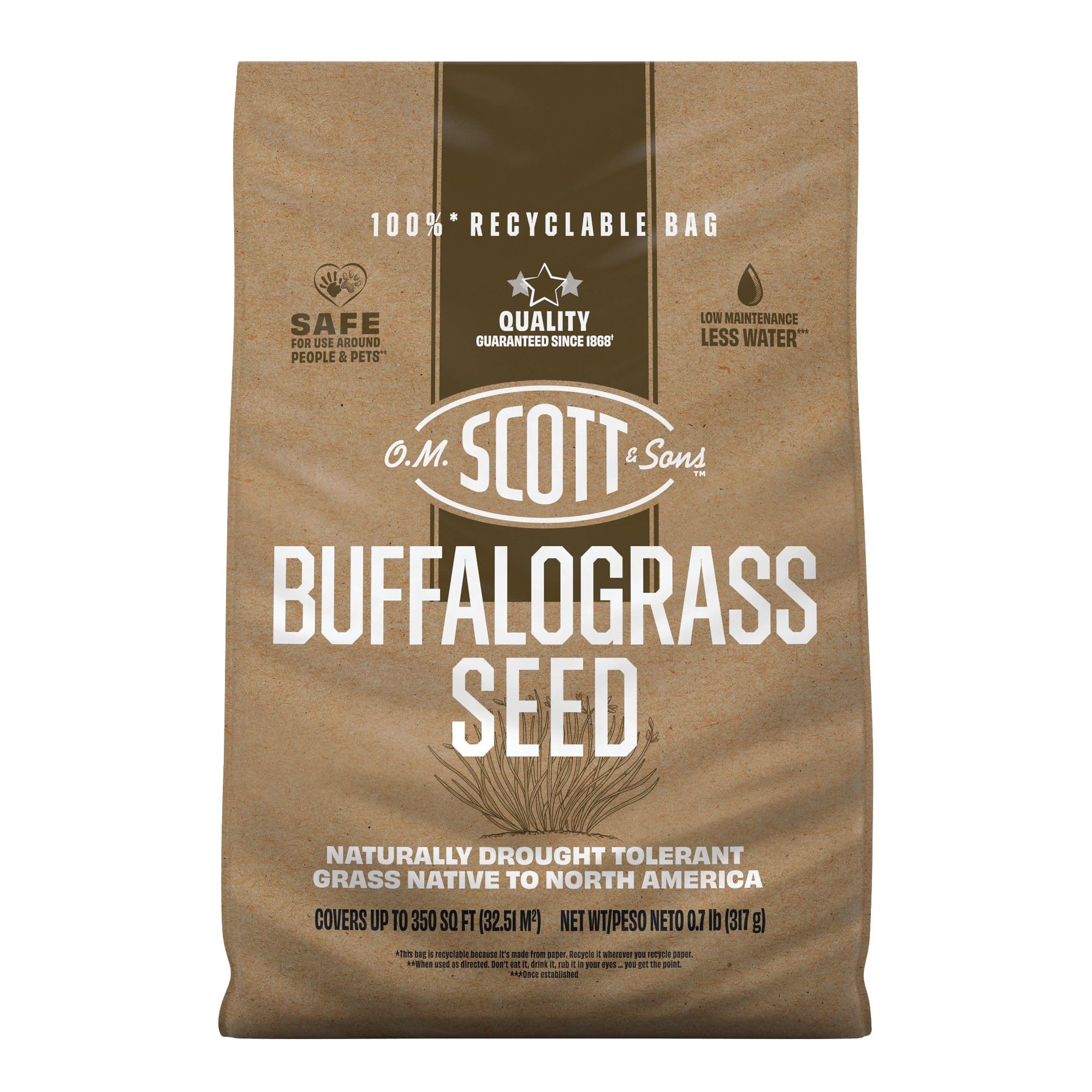 O.M. Scott & Sons Natural Grass Food, 12.72 lbs. (2-Pack)