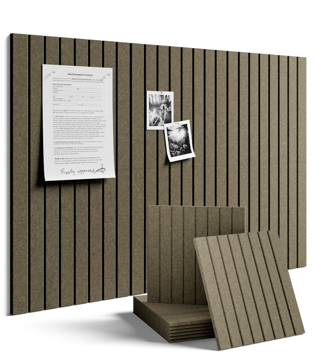 Fluxynara 48" x 36" Large Felt Bulletin Board, Oatmeal