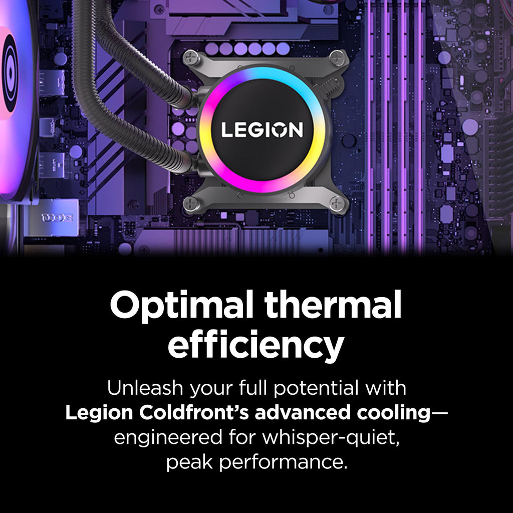 Lenovo Legion Tower 5i – AI-Powered Gaming PC - Intel® Core Ultra 7 265F Processor – NVIDIA® GeForce RTX™ 5070 Ti Graphics – 32 GB Memory – 1 TB Storage – 3 Months of PC GamePass