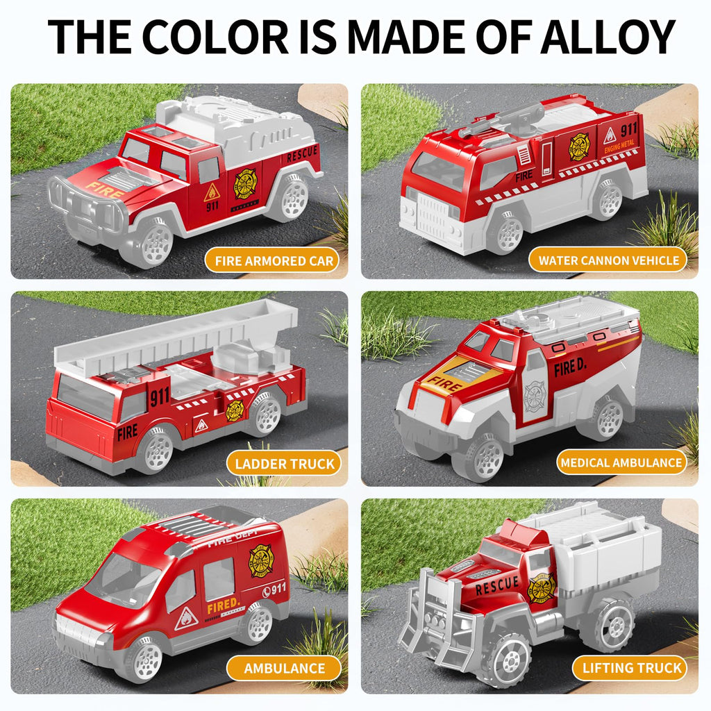 NIPLOOOW Toddler Boys Construction Truck Vehicle Toy Set with Play Mat and Die-Cast Toy Car, Transport Carrier Truck for Kids 3-5, Birthday Gifts Toys for 3-8 Year Old Boys