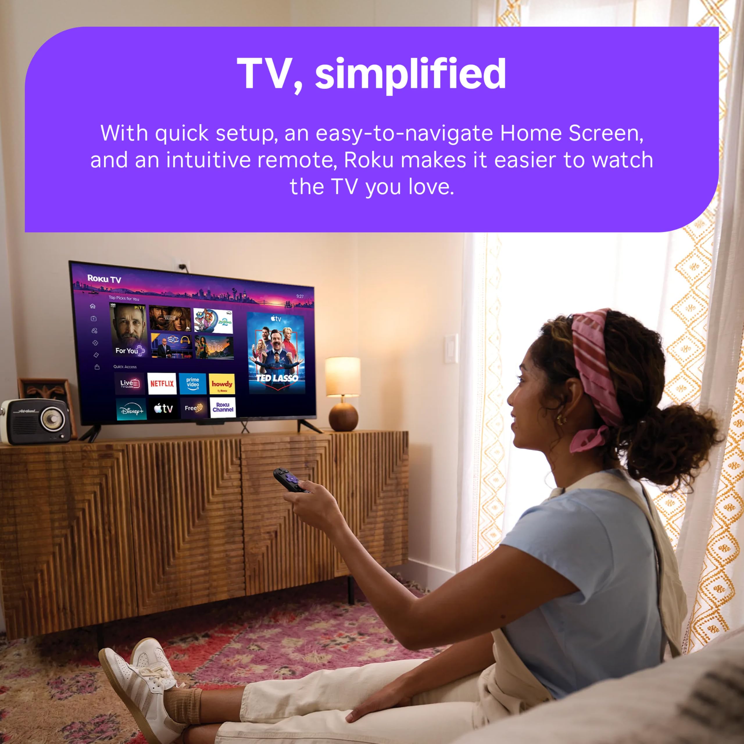 Roku 55-Inch Select Series Smart TV 2026-4K QLED TV - Roku TV