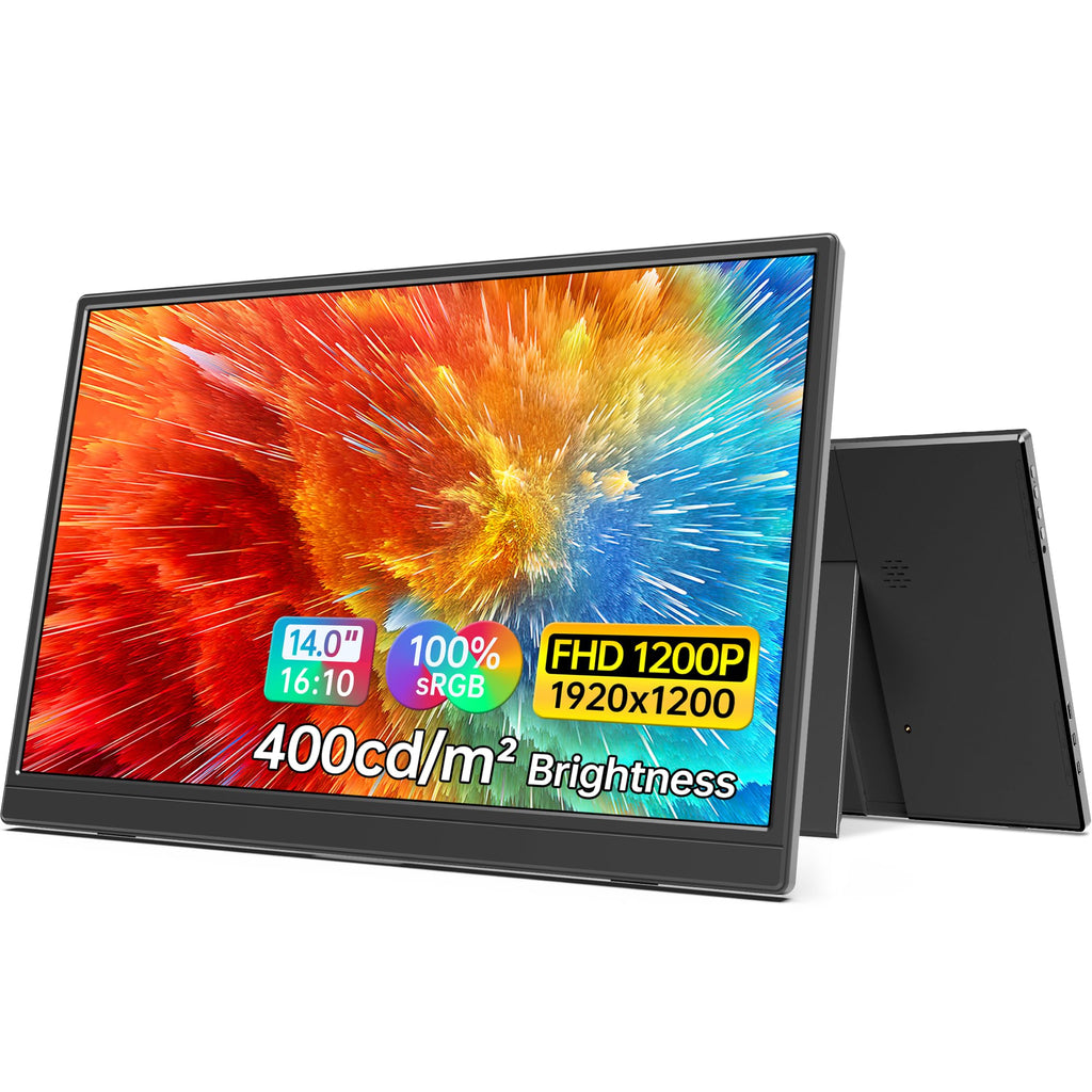MNN 15.6" FHD 60Hz Portable Monitor USB-C HDMI IPS HDR Gaming Laptop