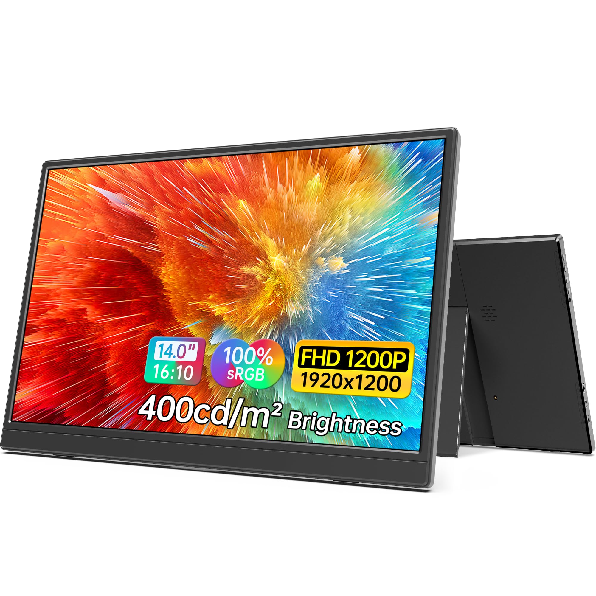 MNN 15.6" FHD 60Hz Portable Monitor USB-C HDMI IPS HDR Gaming Laptop