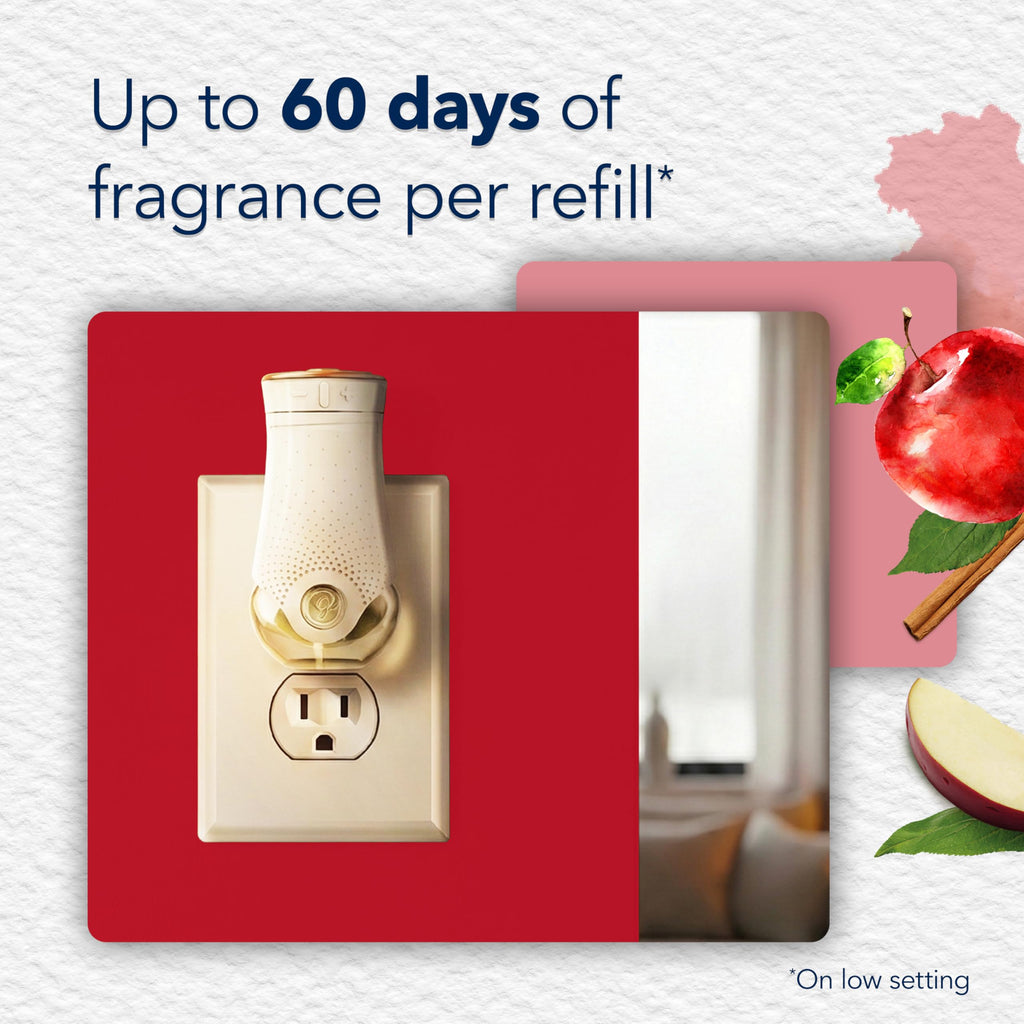 Glade PlugIns Refills Air Freshener, Scented and Essential Oils for Home and Bathroom, Cashmere Woods, 6.7 Fl Oz, 10 Count