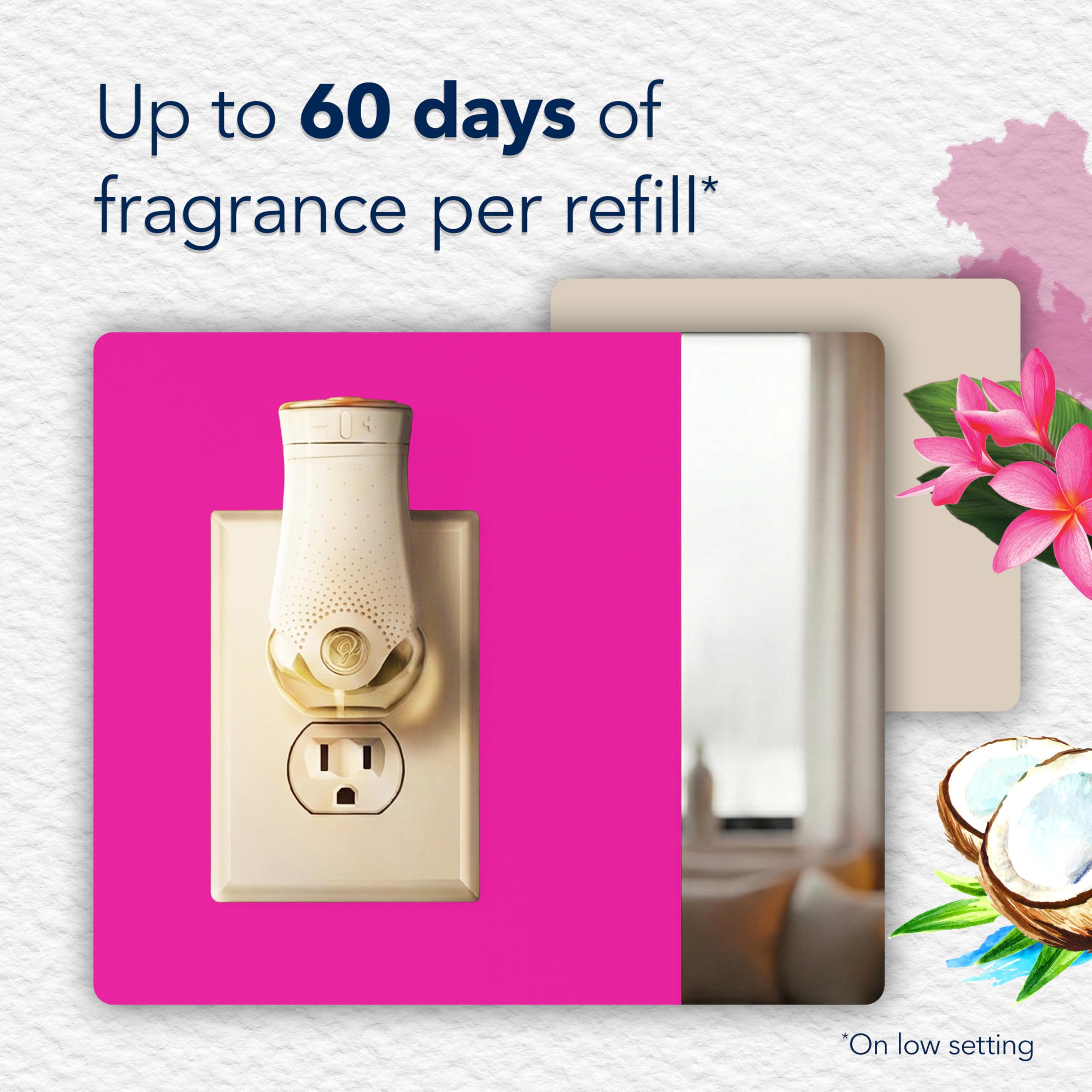 Glade PlugIns Refills Air Freshener, Scented and Essential Oils for Home and Bathroom, Cashmere Woods, 6.7 Fl Oz, 10 Count
