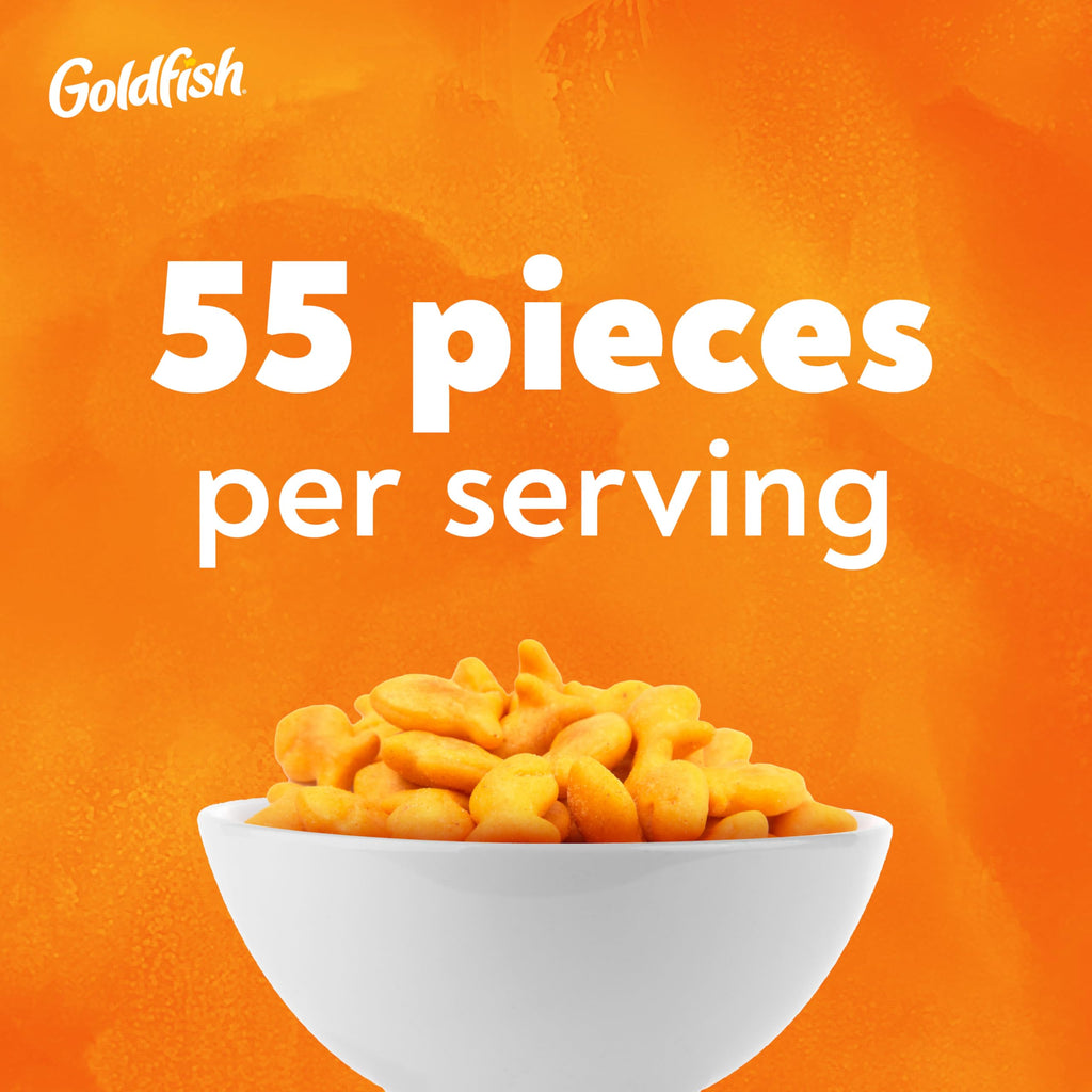 Goldfish Crackers Big Smiles Variety Pack with Cheddar, Colors, and Pretzels, Snack Packs, 30 Ct