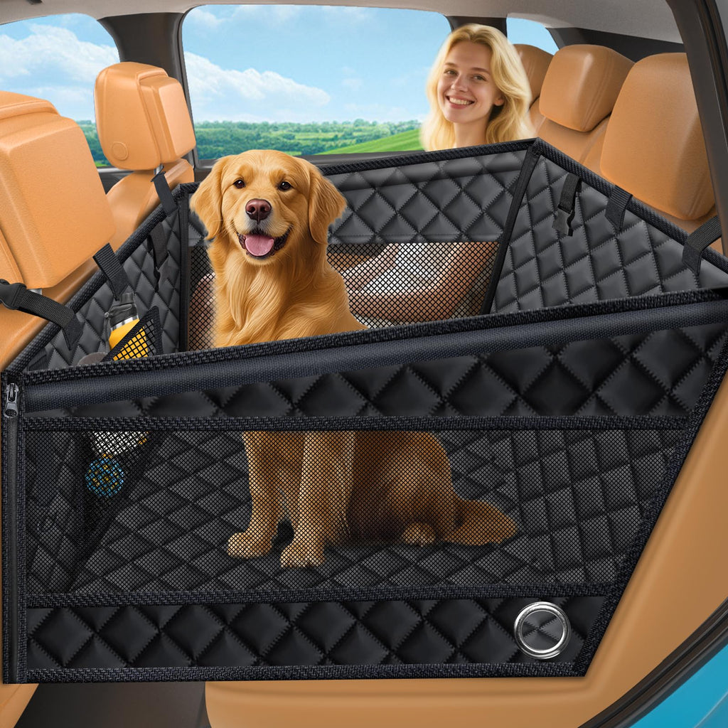 URPOWER Dog Car Seat Cover for Back Seat, Waterproof Hammock for Car & SUV