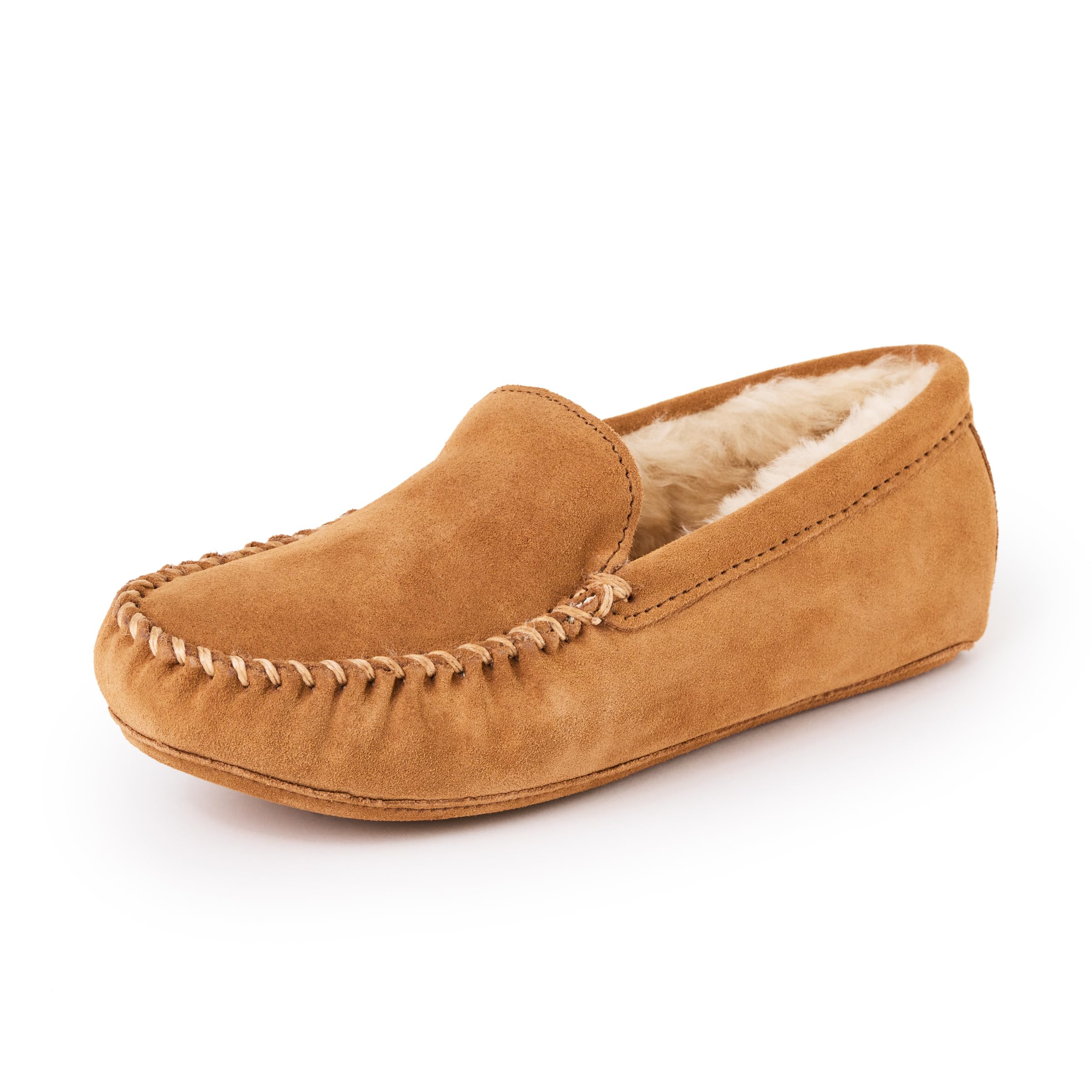Minnetonka Men's Sheepskin Softsole Moccasin Slipper