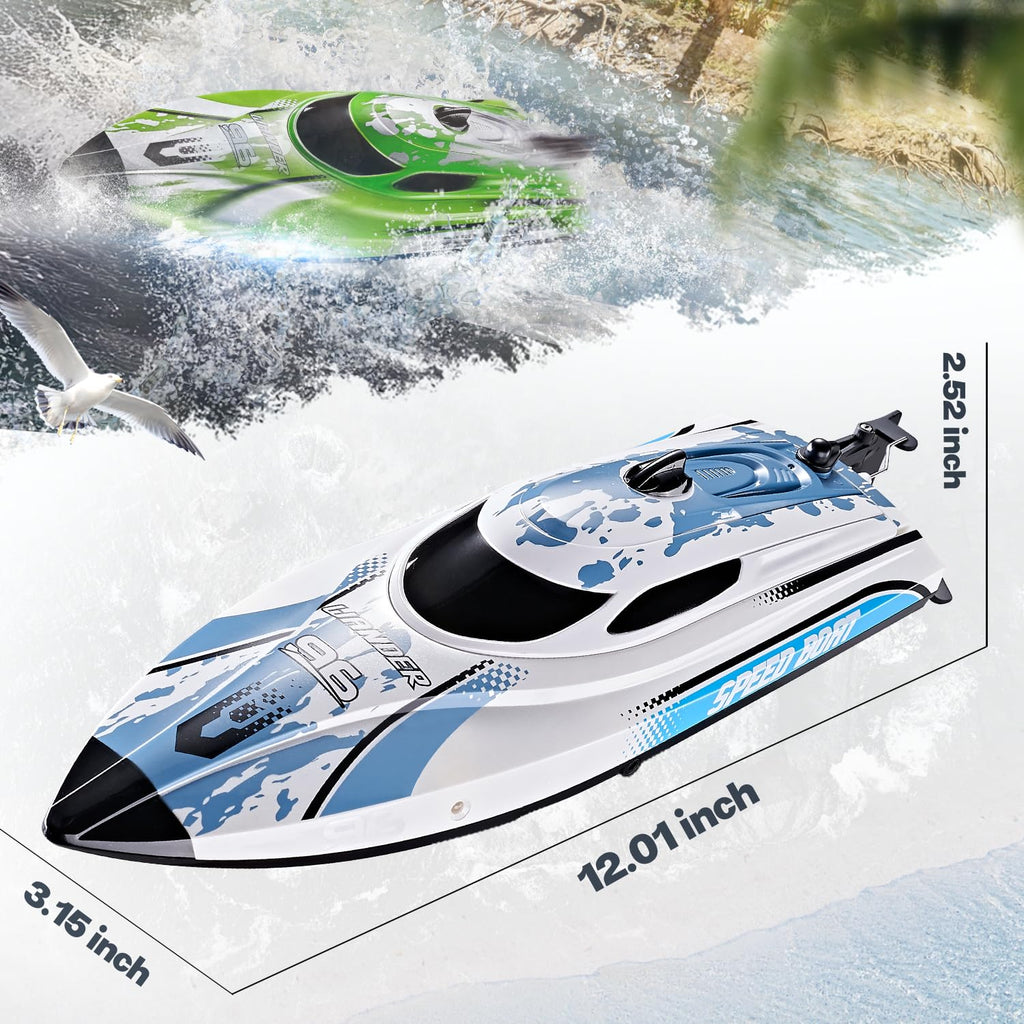 BEZGAR RC Boat TX126-12 Inch Remote Control Boat for Lakes and Pools
