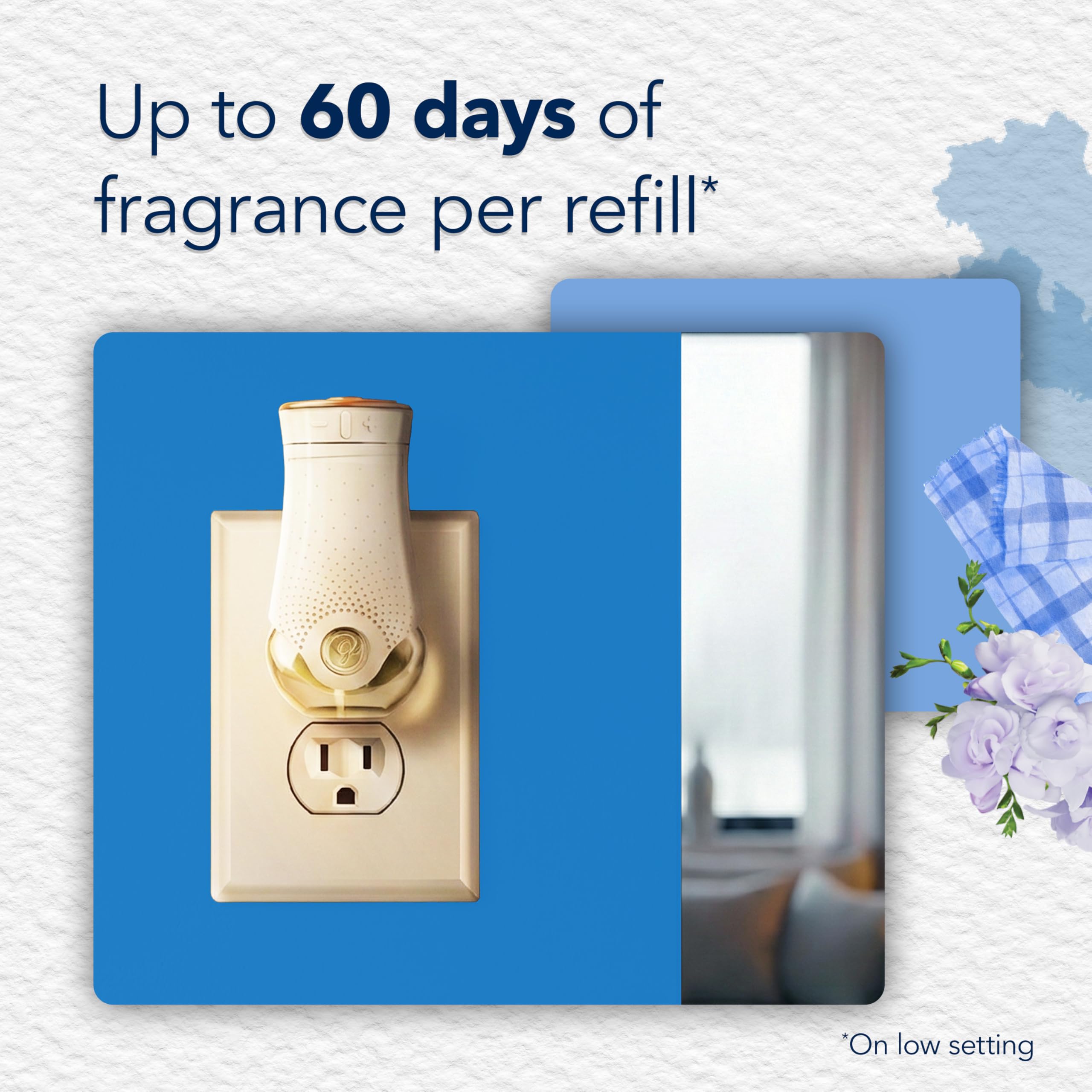 Glade PlugIns Refills Air Freshener, Scented and Essential Oils for Home and Bathroom, Cashmere Woods, 6.7 Fl Oz, 10 Count