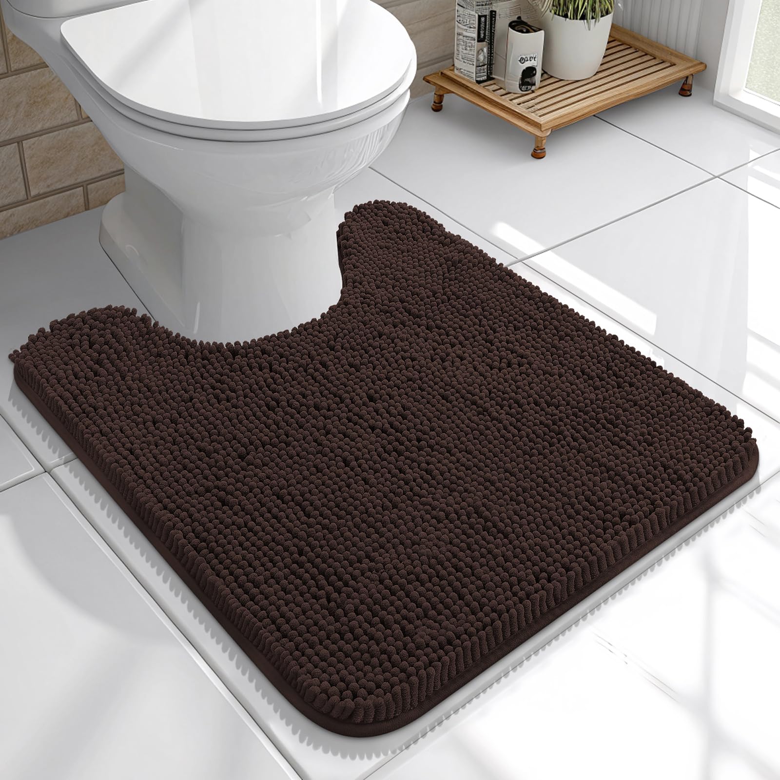 OLANLY Bathroom Rugs 30x20, Extra Soft Absorbent Chenille Bath Rugs