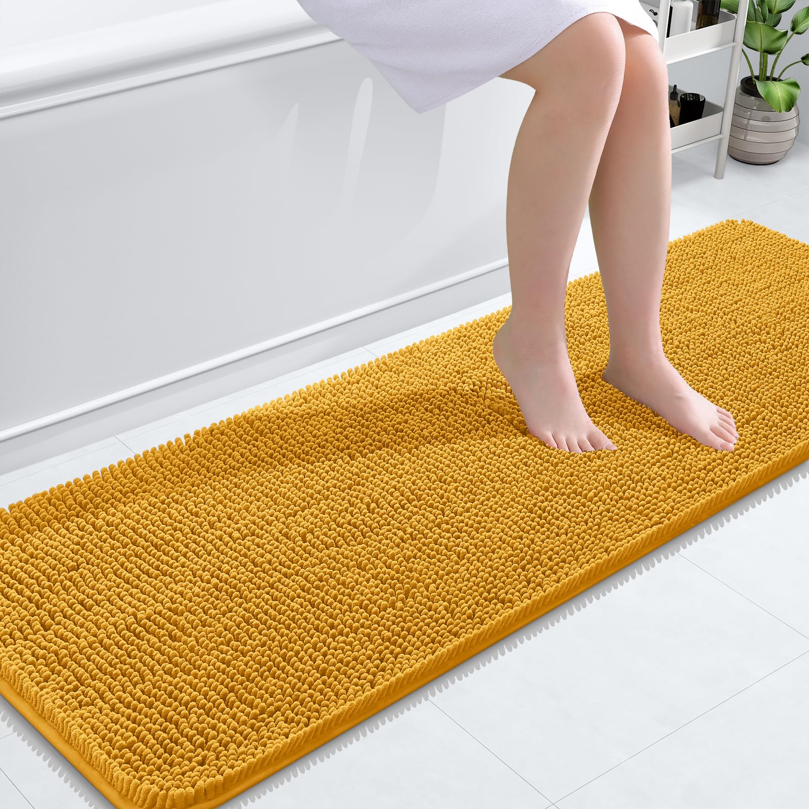 OLANLY Bathroom Rugs 30x20, Extra Soft Absorbent Chenille Bath Rugs