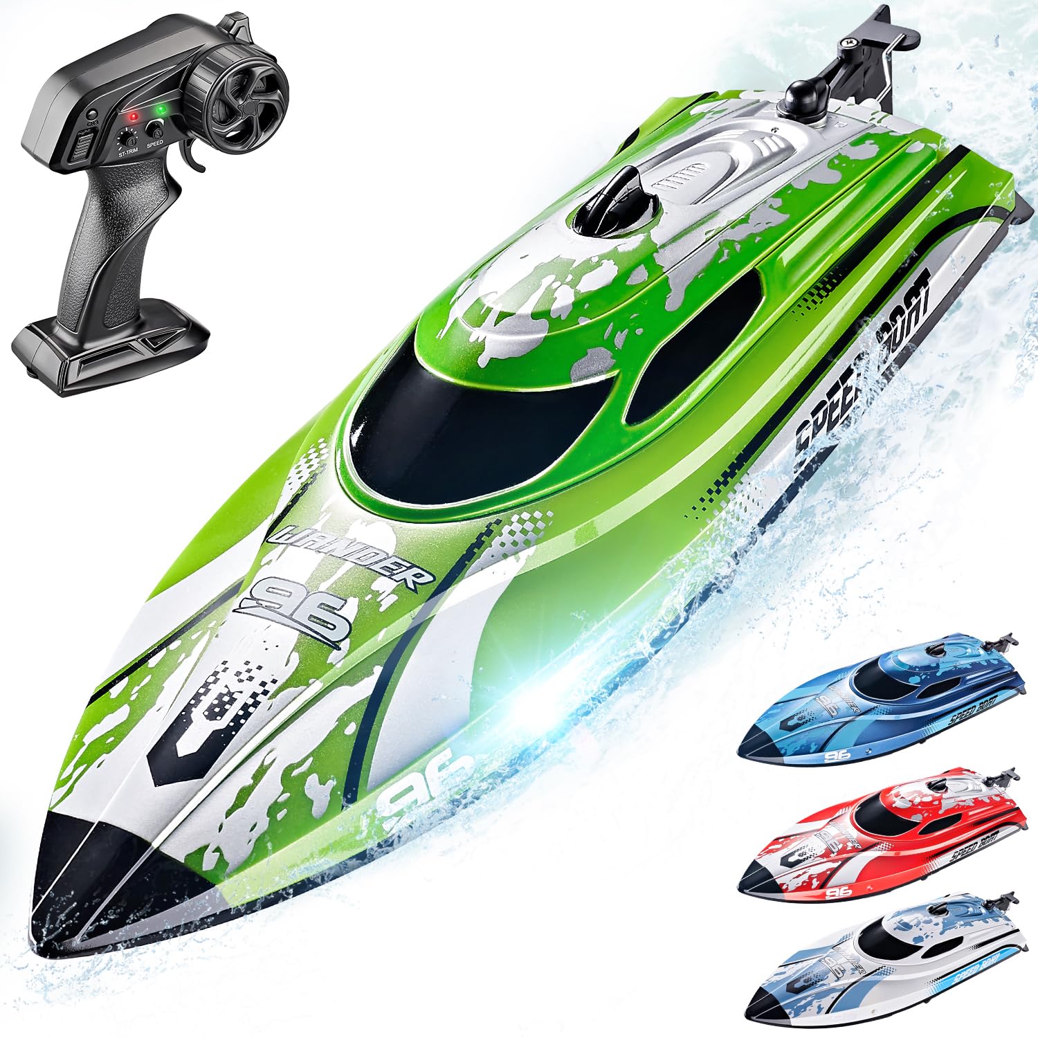 BEZGAR RC Boat TX126-12 Inch Remote Control Boat for Lakes and Pools
