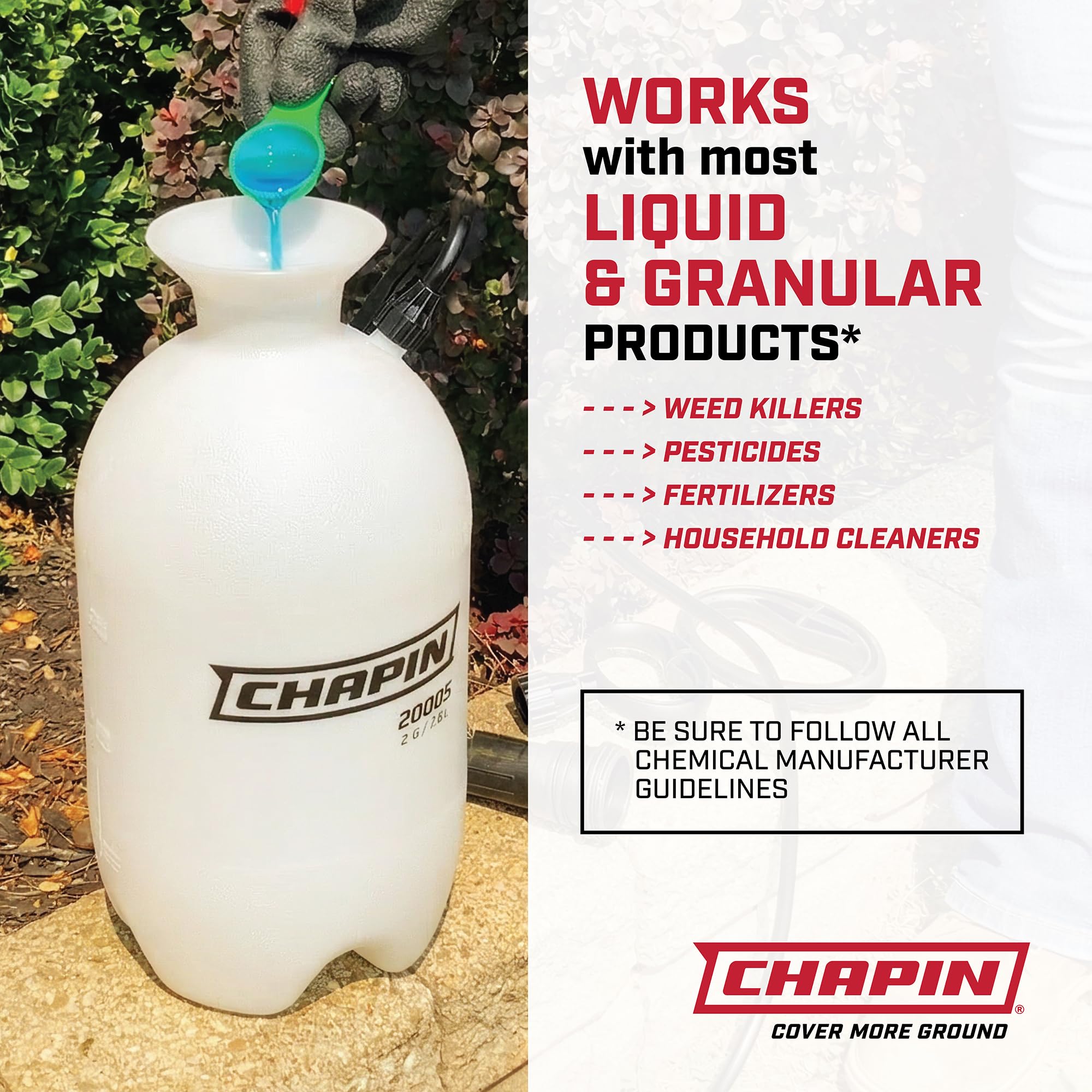 CHAPIN 20004 SureSpray 1-Gallon Pump Sprayer for Lawn, Garden & Weeds