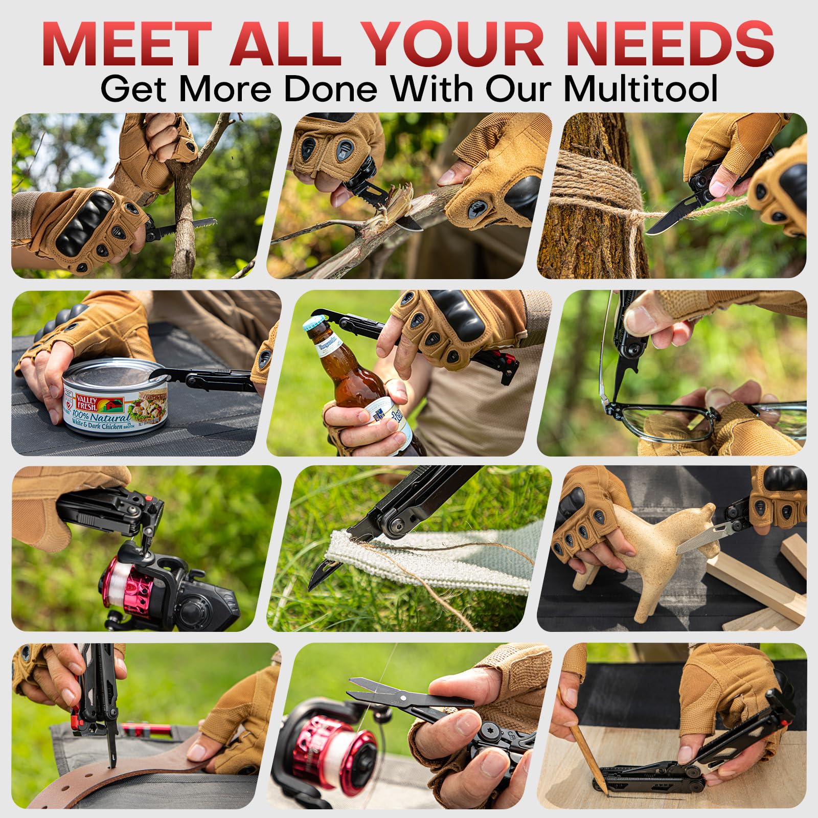 Multitool with Pocket Knife, Birthday Gifts for Men Women Mom Dad