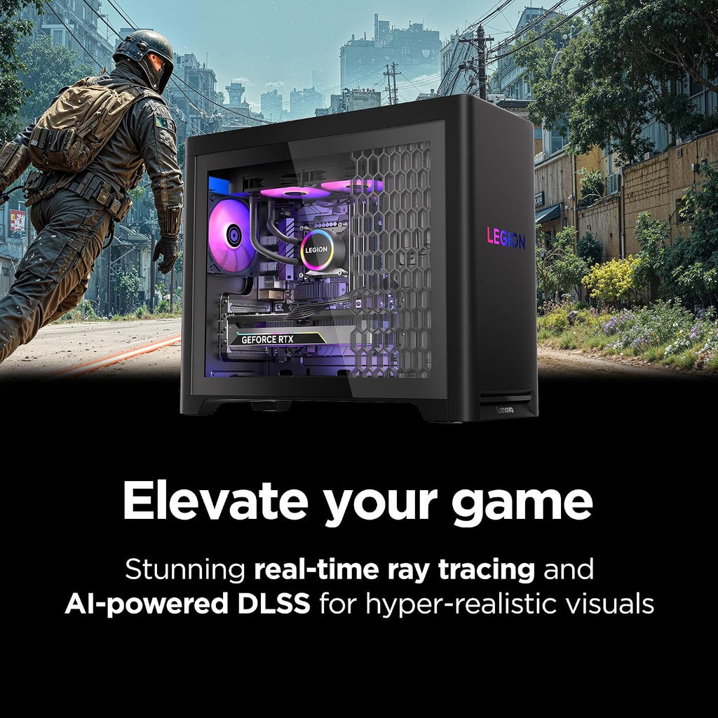 Lenovo Legion Tower 5i – AI-Powered Gaming PC - Intel® Core Ultra 7 265F Processor – NVIDIA® GeForce RTX™ 5070 Ti Graphics – 32 GB Memory – 1 TB Storage – 3 Months of PC GamePass