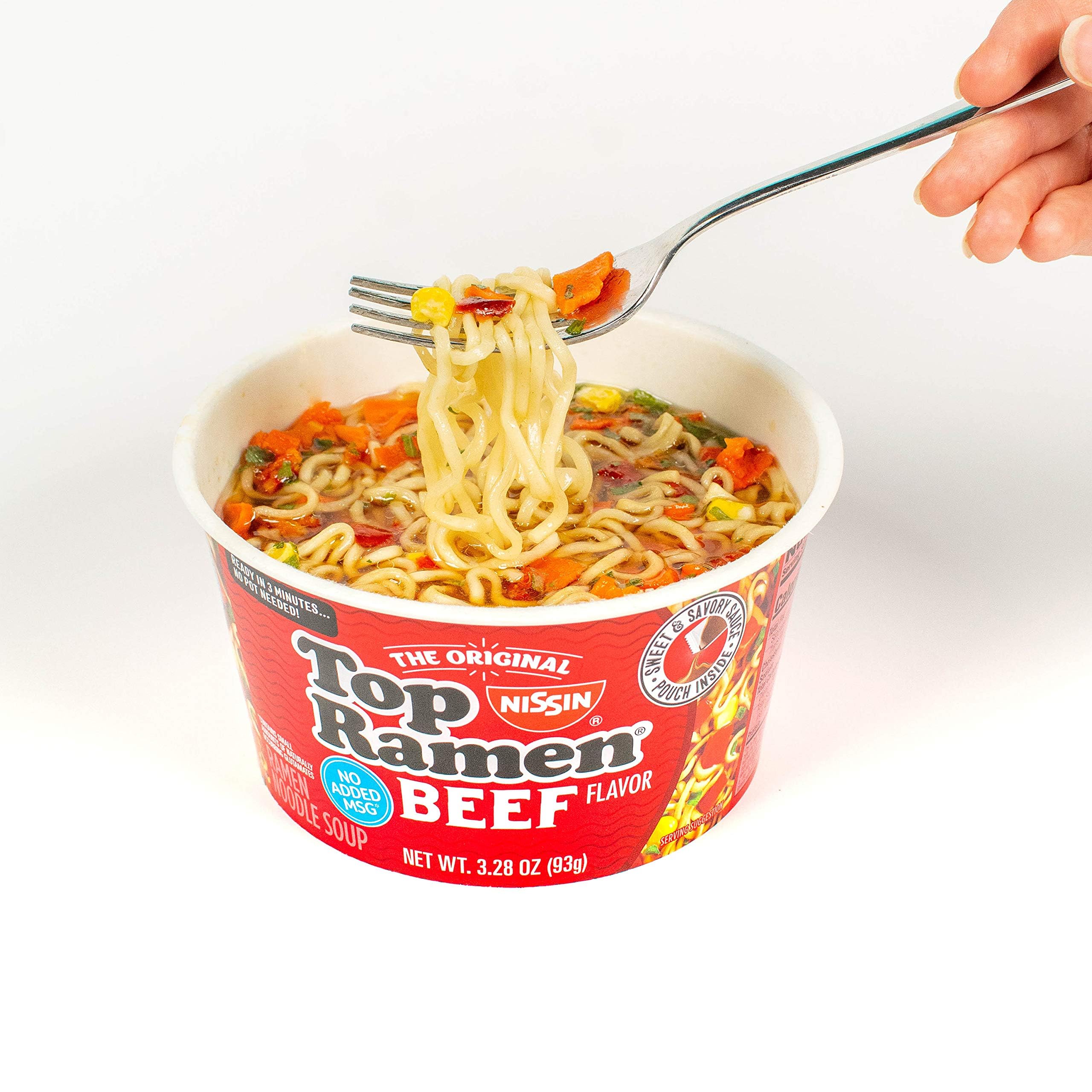 Nissin Top Ramen Noodle Soup, Chicken, 3 Ounce (Pack of 24)