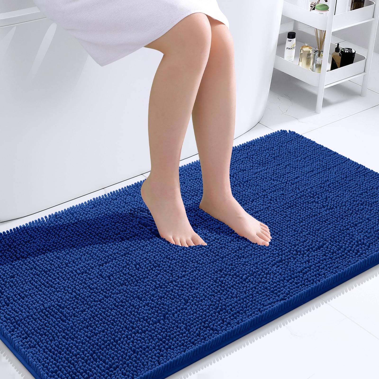 OLANLY Bathroom Rugs 30x20, Extra Soft Absorbent Chenille Bath Rugs