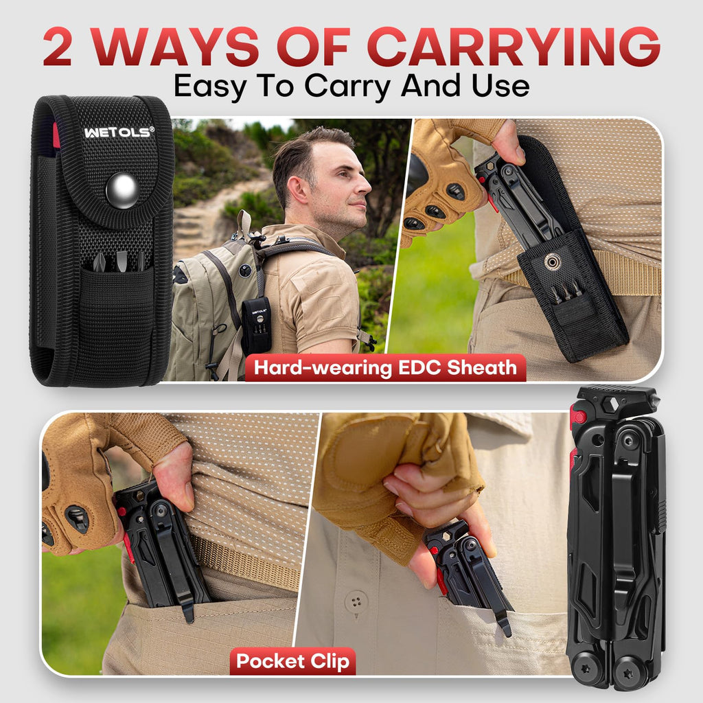 Multitool with Pocket Knife, Birthday Gifts for Men Women Mom Dad