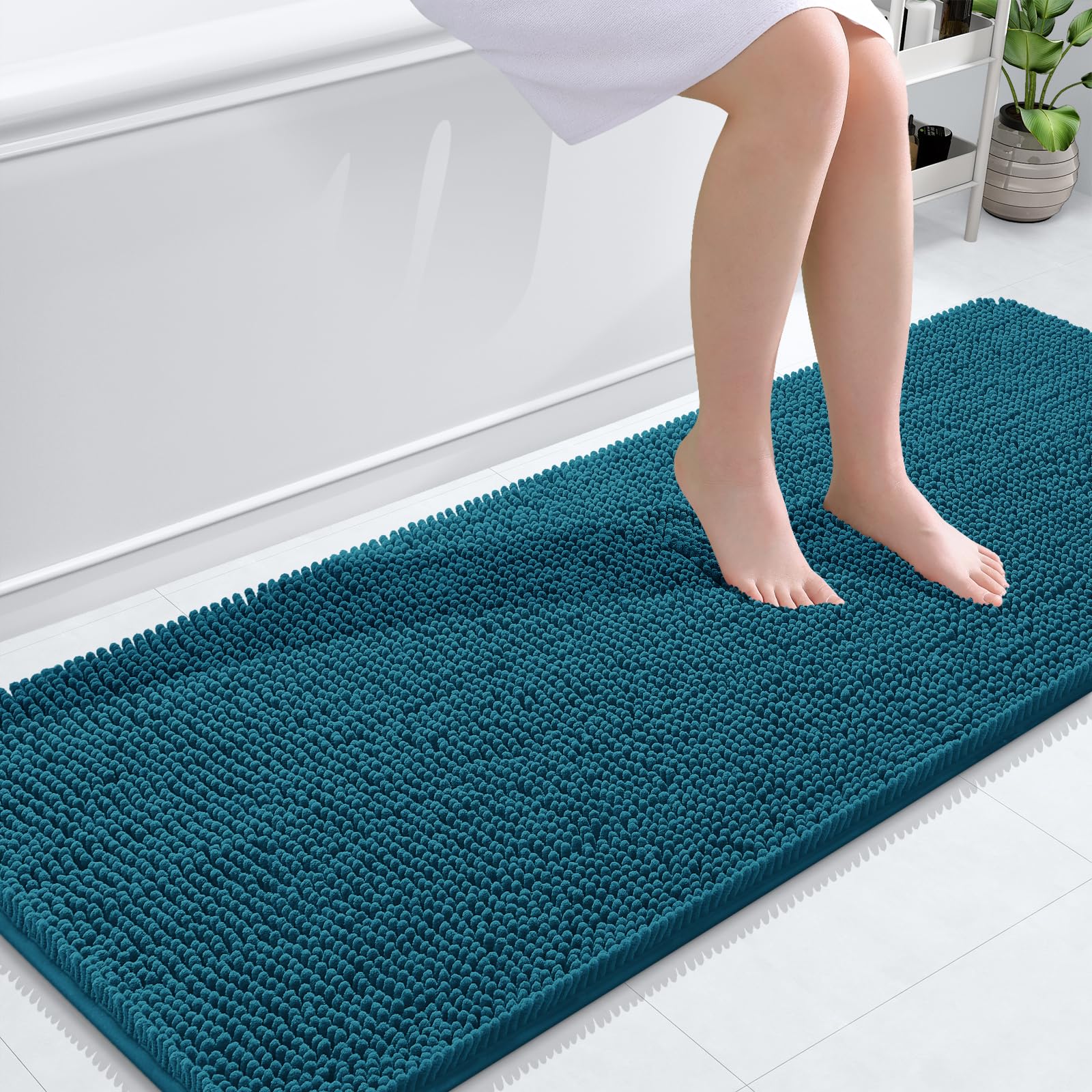 OLANLY Bathroom Rugs 30x20, Extra Soft Absorbent Chenille Bath Rugs