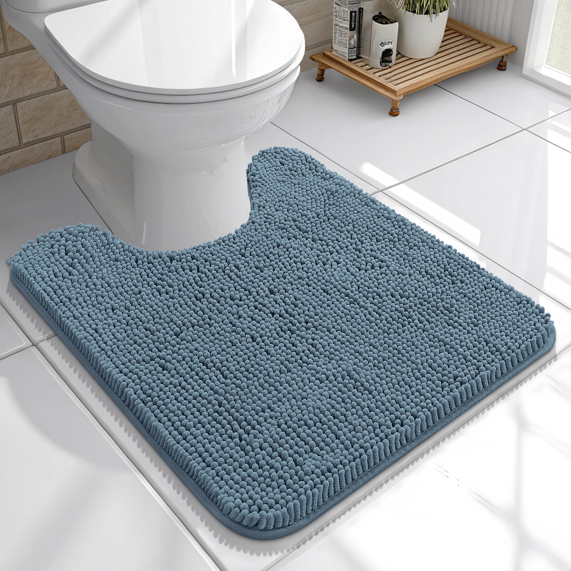 OLANLY Bathroom Rugs 30x20, Extra Soft Absorbent Chenille Bath Rugs