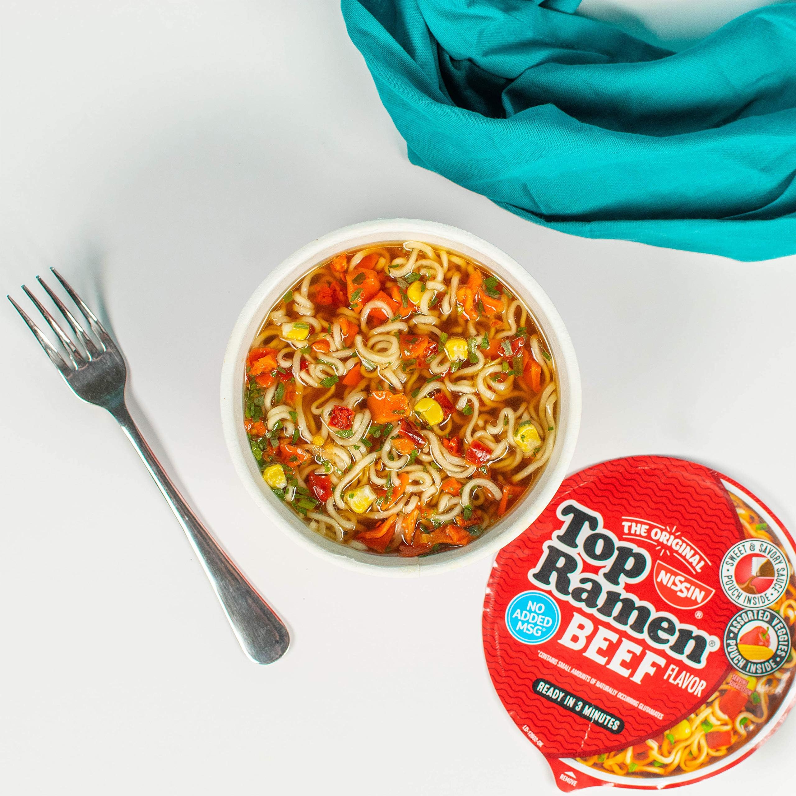Nissin Top Ramen Noodle Soup, Chicken, 3 Ounce (Pack of 24)