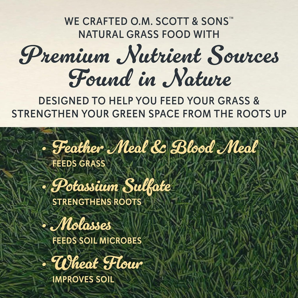 O.M. Scott & Sons Natural Grass Food, 12.72 lbs. (2-Pack)