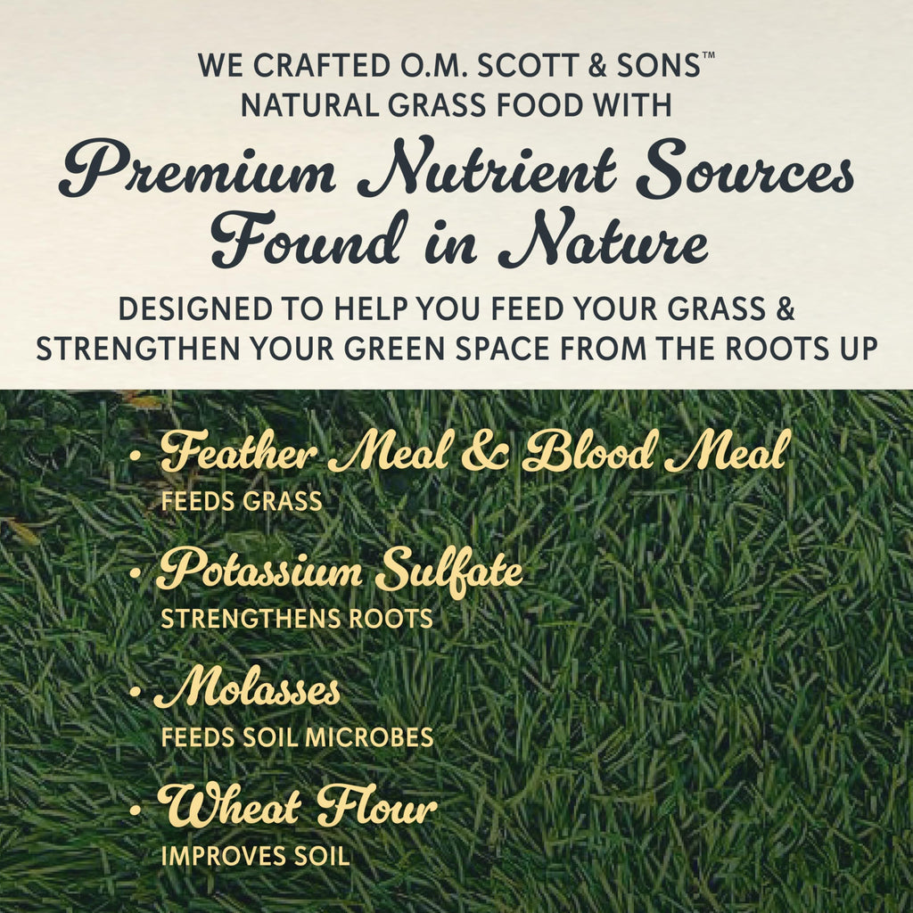 O.M. Scott & Sons Natural Grass Food, 12.72 lbs. (2-Pack)