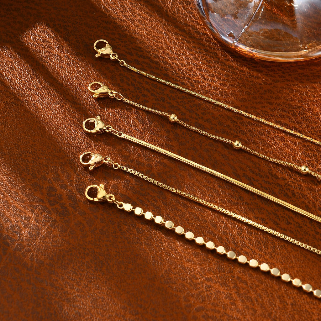 Gold Bracelets for Women, 14K Gold Plated Stackable Bracelet Stack Set Adjustable Charm Paperclip Chain Snake Link Layered Waterproof Jewelry Sets Gifts