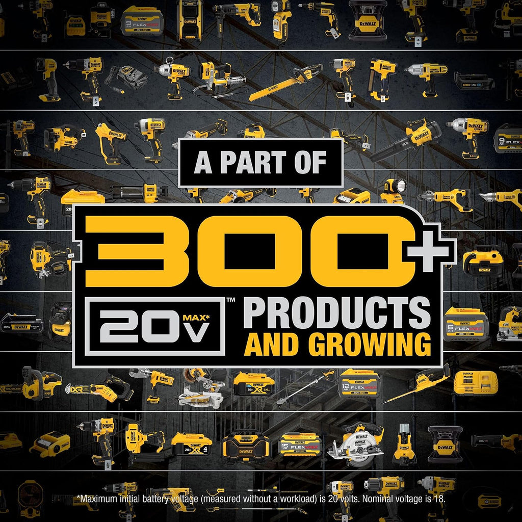 DEWALT 20V MAX Cordless Drill and Impact Driver, Power Tool Combo Kit , Includes 2 Batteries, Charger and Bag (DCK240C2)