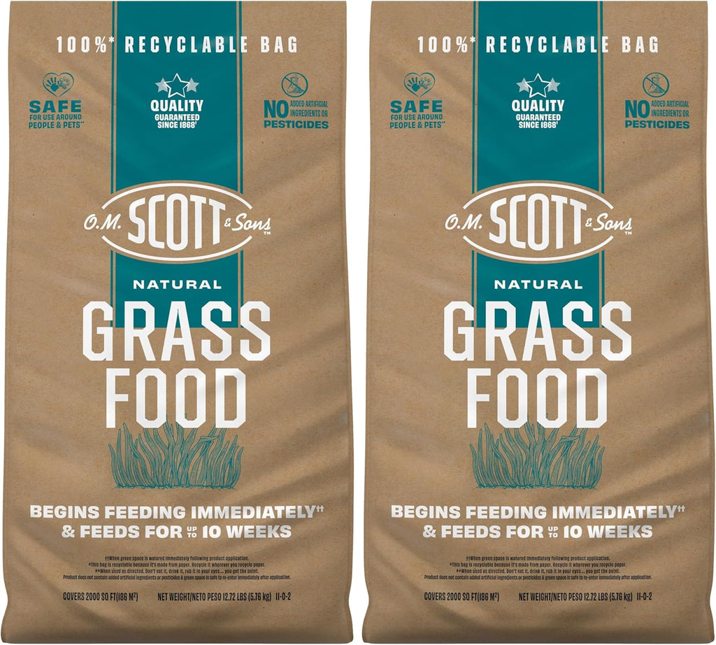 O.M. Scott & Sons Natural Grass Food, 12.72 lbs. (2-Pack)