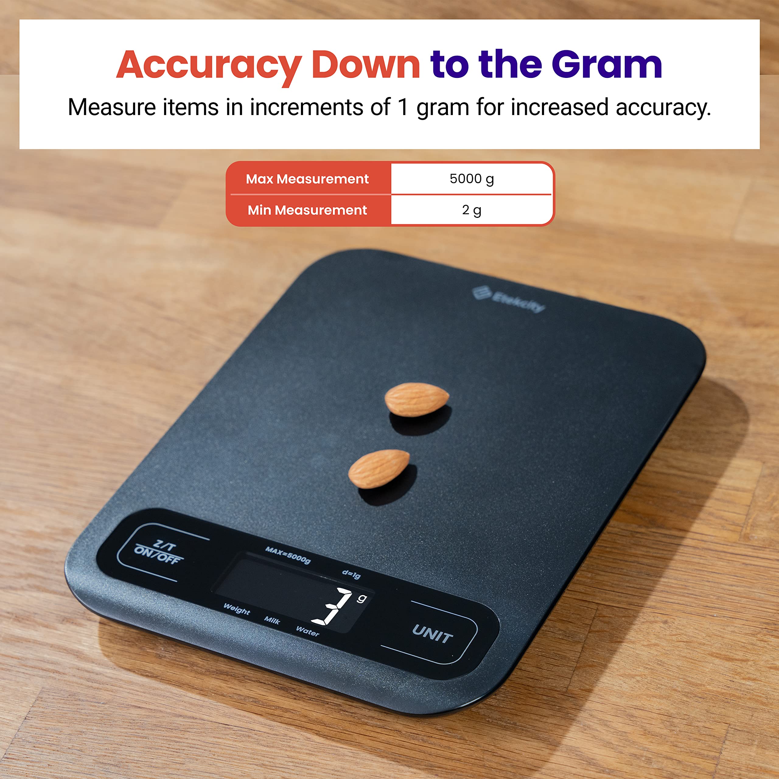 Etekcity Food Kitchen Scale, Digital Grams and Ounces, 11lb