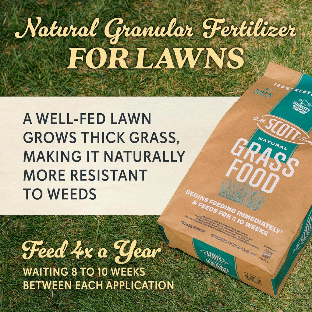 O.M. Scott & Sons Natural Grass Food, 12.72 lbs. (2-Pack)
