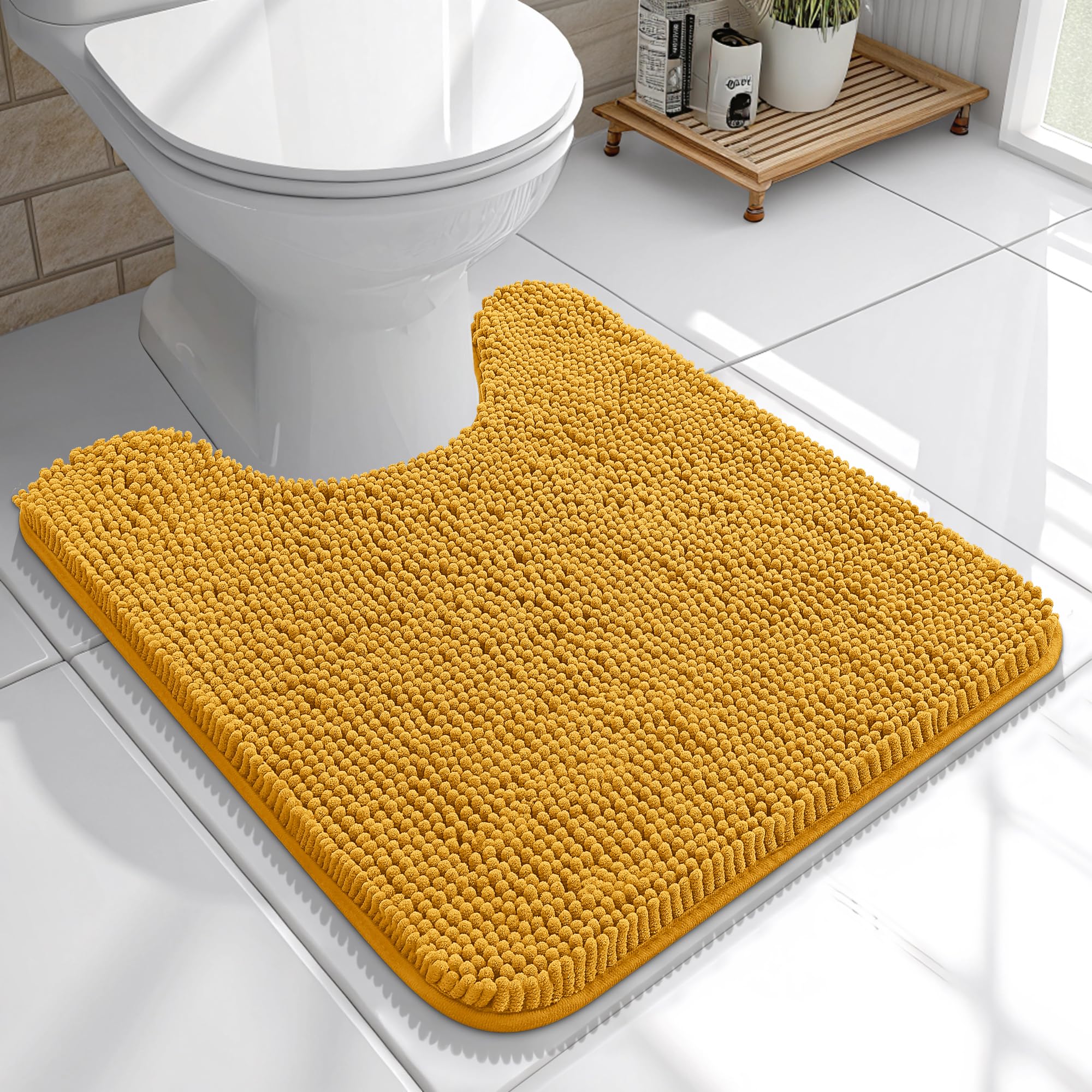 OLANLY Bathroom Rugs 30x20, Extra Soft Absorbent Chenille Bath Rugs