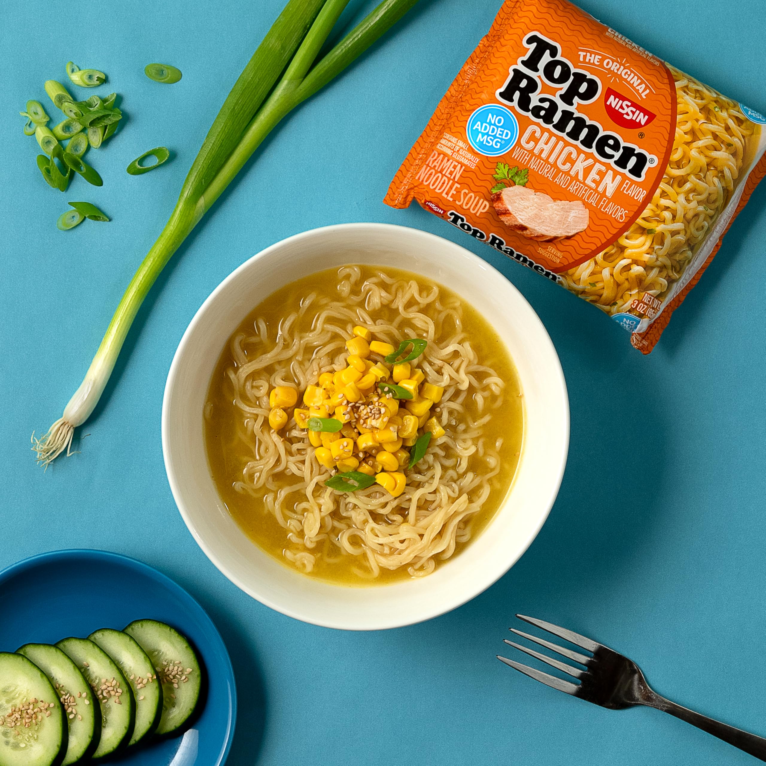 Nissin Top Ramen Noodle Soup, Chicken, 3 Ounce (Pack of 24)