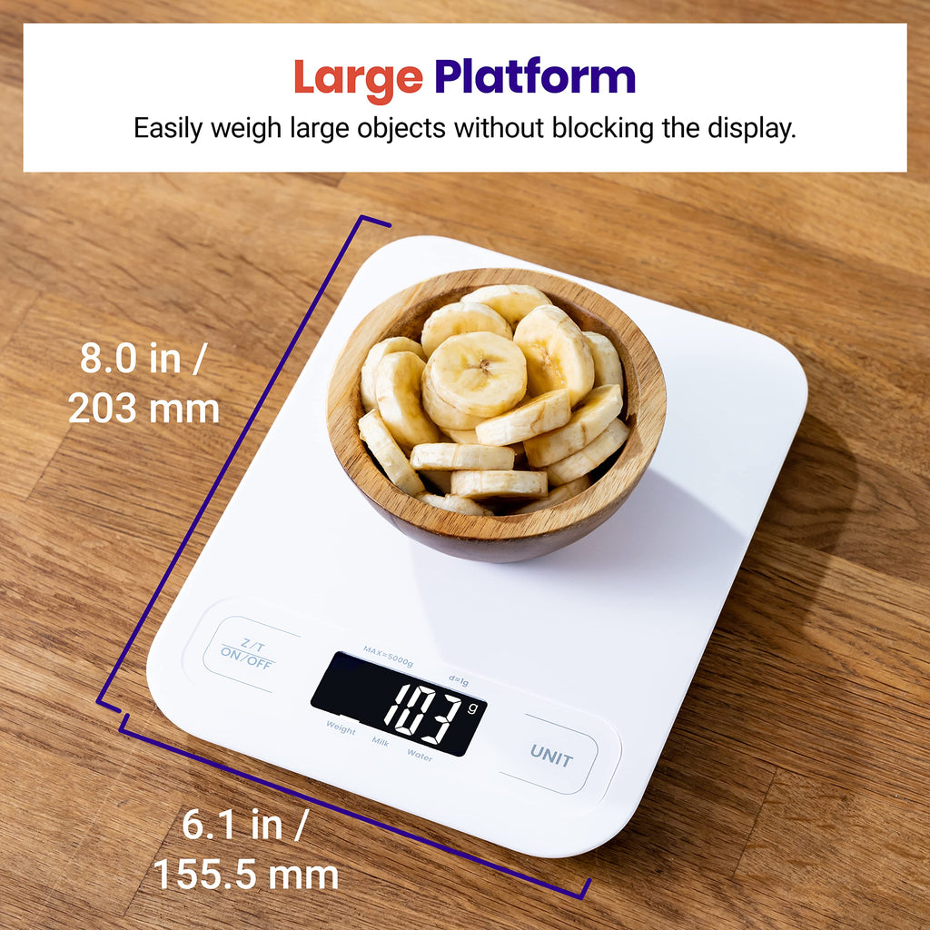Etekcity Food Kitchen Scale, Digital Grams and Ounces, 11lb